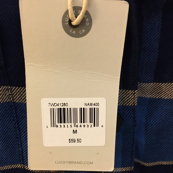 Women’s NWT Lucky Brand plaid tunic top size M - Picture 3 of 6